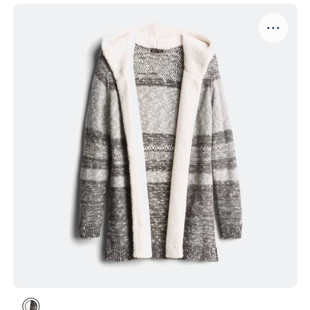 Lety & Me X-Large Sherpa trim hooded cardigan